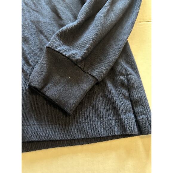 NWT Polo Ralph Lauren Hoodie Mens Large Blue Pullover Lightweight Yellow Pony - Picture 4 of 14